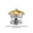 Picture of CDR5786G ROUND ELEGANT CHAFING DISH WITH GOLD LID 1.5L
