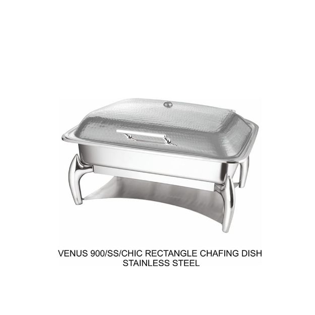 Picture of VENUS 900/SS/CHIC RECTANGLE CHAFING DISH STAINLESS STEEL 12L