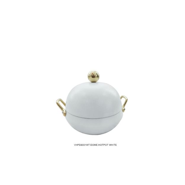Picture of VHPD8004WT DOME HOTPOT 7L WHITE/GOLD