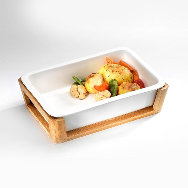Picture of SYMPHONY 4411 BAMBOO RECTANGLE BAKER 31x21CM