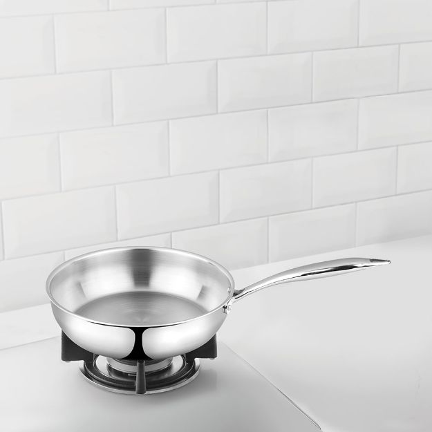 Picture of BOROSIL TRI-PLY STAINLESS STEEL FRYPAN 28CM