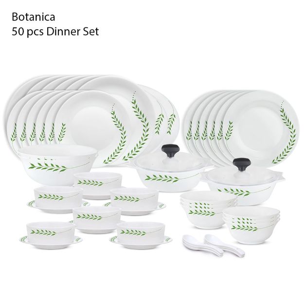 Picture of BOROSIL DINNER SET 50 PIECES BOTANICA