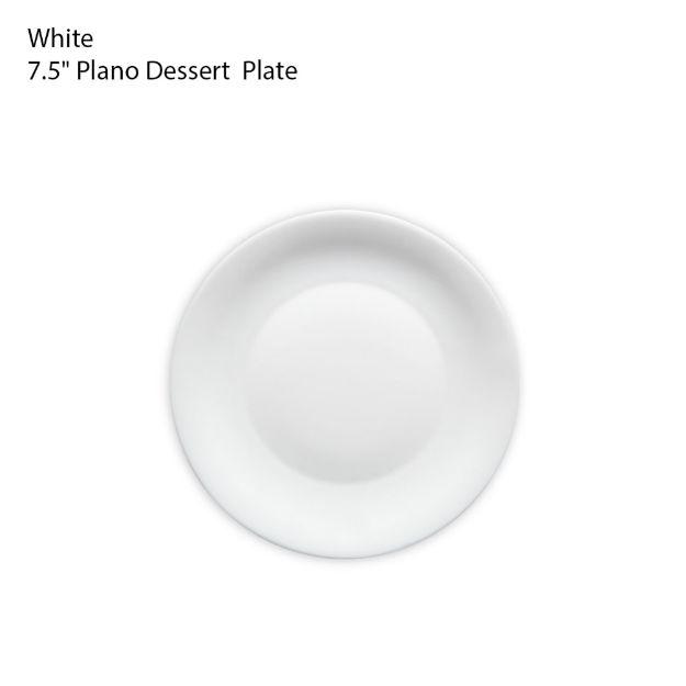 Picture of BOROSIL PLAIN DESSERT PLATE 7.5 INCH WHITE